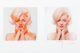 Bert Stern (American 1929 - 2013) - Marilyn Monroe Restored, 1962 Printed later Colour print,