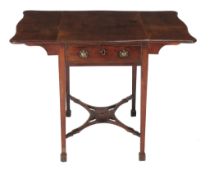 A George III mahogany 'Butterfly' Pembroke table, circa 1790, in the manner of Thomas Chippendale,