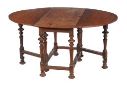 A padouk drop leaf table , 18th century, possibly Dutch Colonial, 61cm high, the top 87cm x 119cm