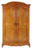 A French walnut armoire , 19th century, 241cm high, 154cm wide, 56cm deep