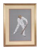 After Albert Chevallier Tayler (1862 1925), a set of twelve framed prints of cricketers including