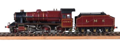 A well-engineered 3 Â½ inch gauge model of a London Manchester and Scottish 2-6-0 tender locomotive