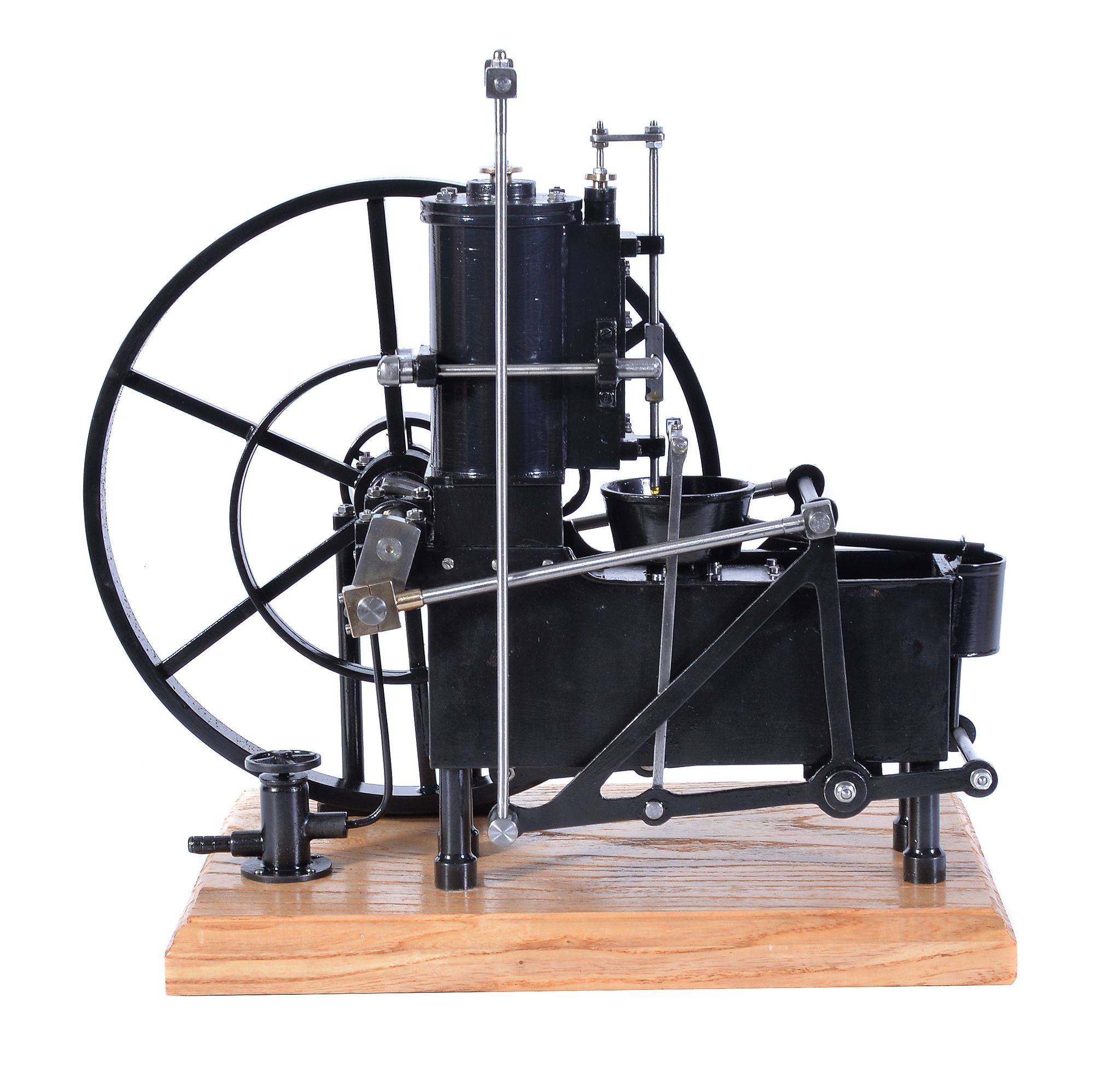 A well-engineered model of a Boulton and Watt Bellcrank steam engine, built by Mr D. Russell of - Image 2 of 2