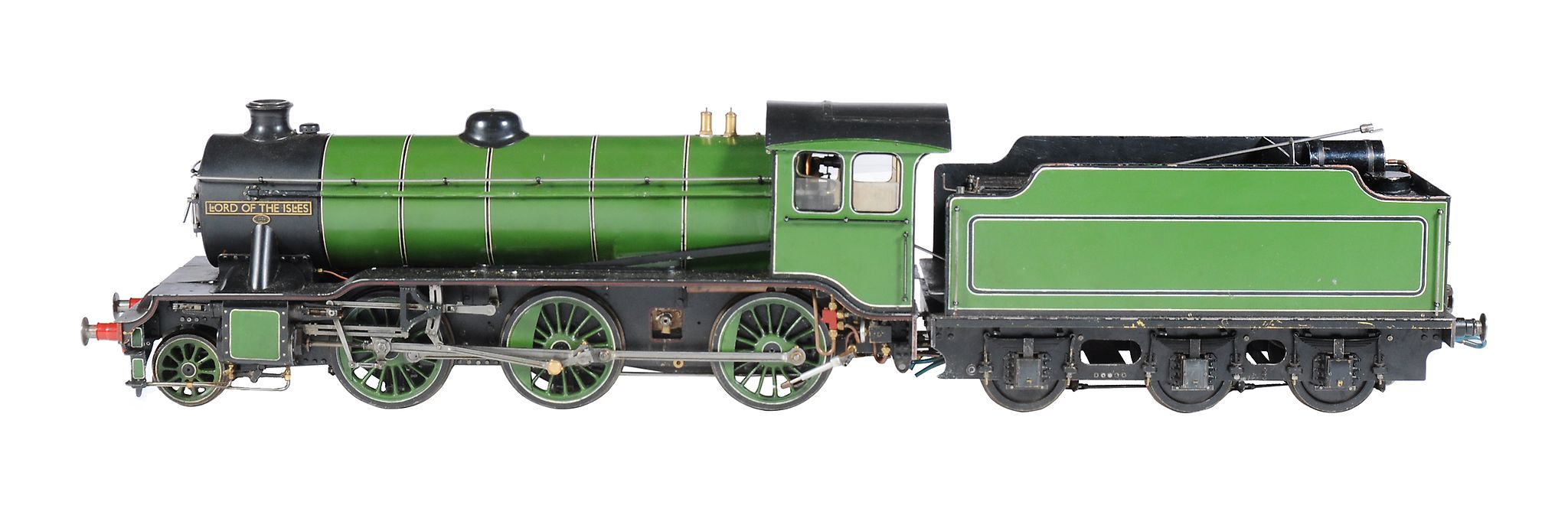 A well-engineered 5 inch gauge model of a LNER K4 Class 2-6-0 tender locomotive Lord of the Isles ,