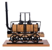 A 5 inch gauge model of the Matthew Murray rack locomotive, built by Mr D Russell of Frazerburgh