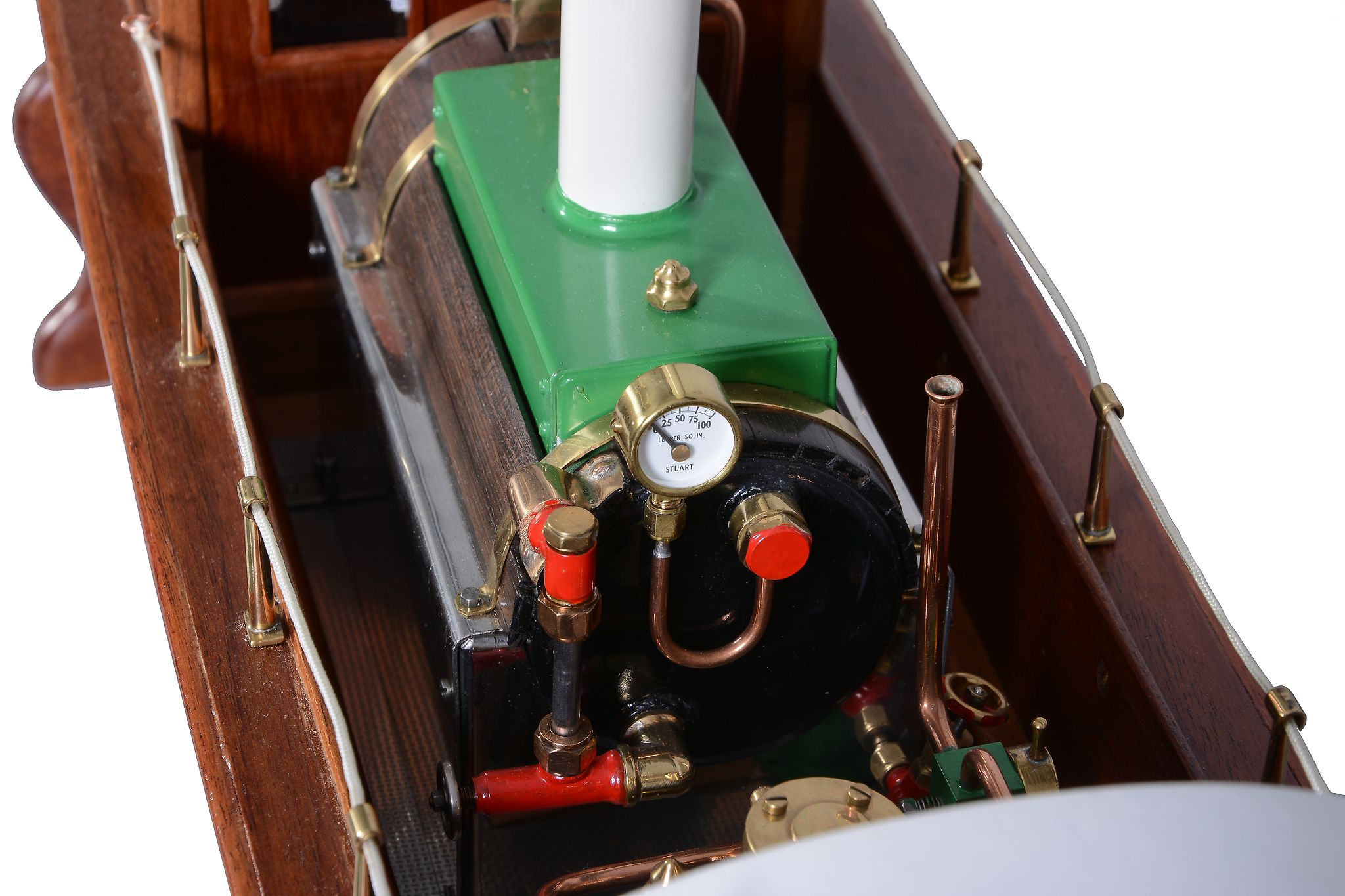 A detailed model of a live steam Windermere launch, built by the late Mr Ivor Dolling of Chesham. - Image 5 of 8