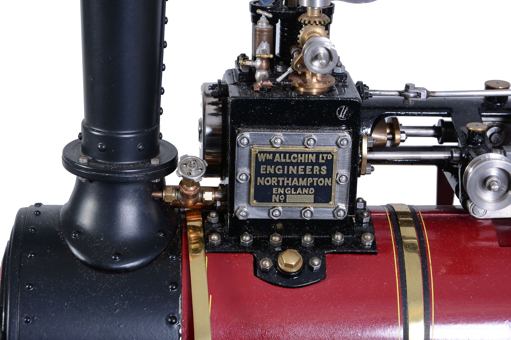 A well-engineered 1 Â½ inch scale model of a 'Royal Chester' Allchin Traction engine, built by the - Image 3 of 6