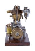 A well-engineered model of an Internal Combustion Over Head Valve water cooled Petrol engine, built