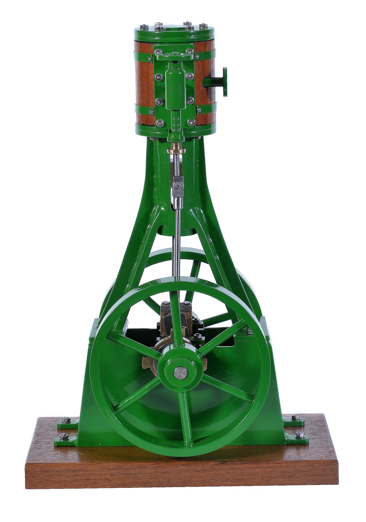 A model of a live steam single cylinder vertical stationary engine, built by Mr D Russell of - Image 2 of 2