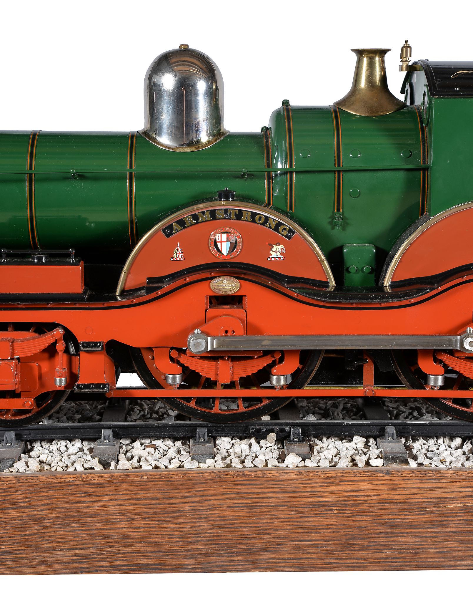 A fine exhibition quality 5 inch gauge model of a 4-4-0 Great Western Railway Armstrong No 7 tender - Image 4 of 4
