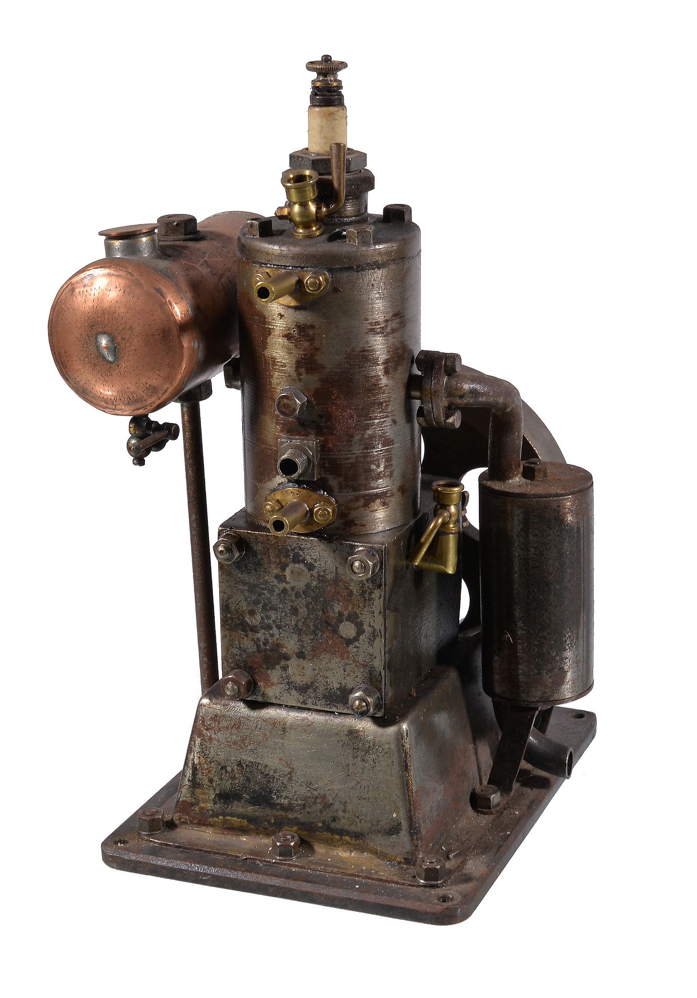 A 20th century model of an Internal Combustion engine, of vertical design with fitted spark plug to - Image 3 of 3