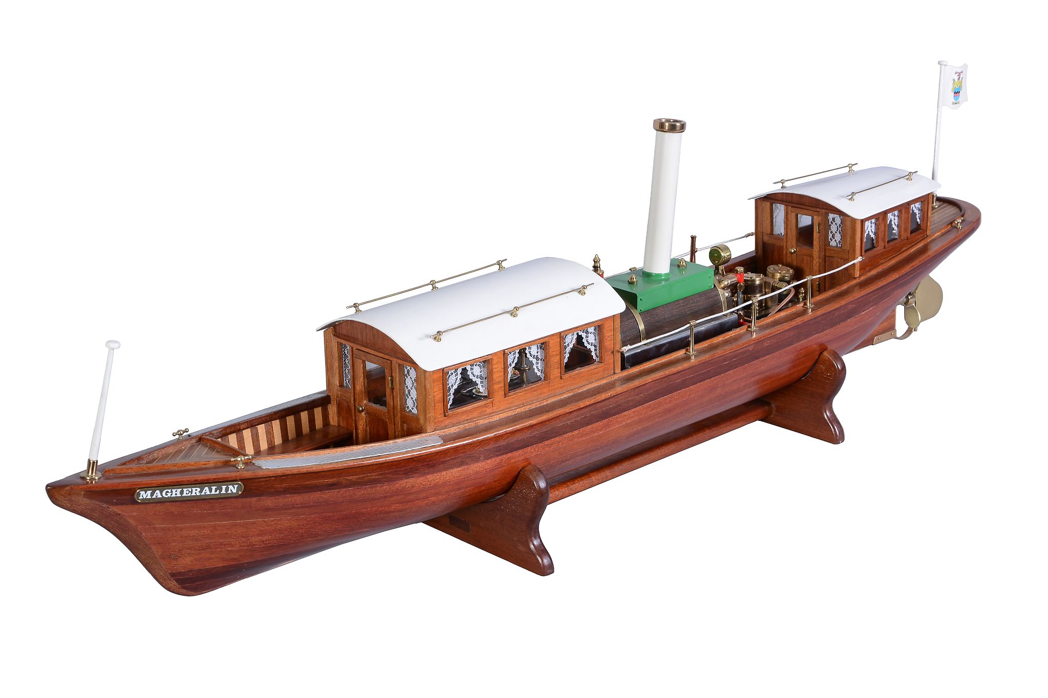 A detailed model of a live steam Windermere launch, built by the late Mr Ivor Dolling of Chesham. - Image 2 of 8