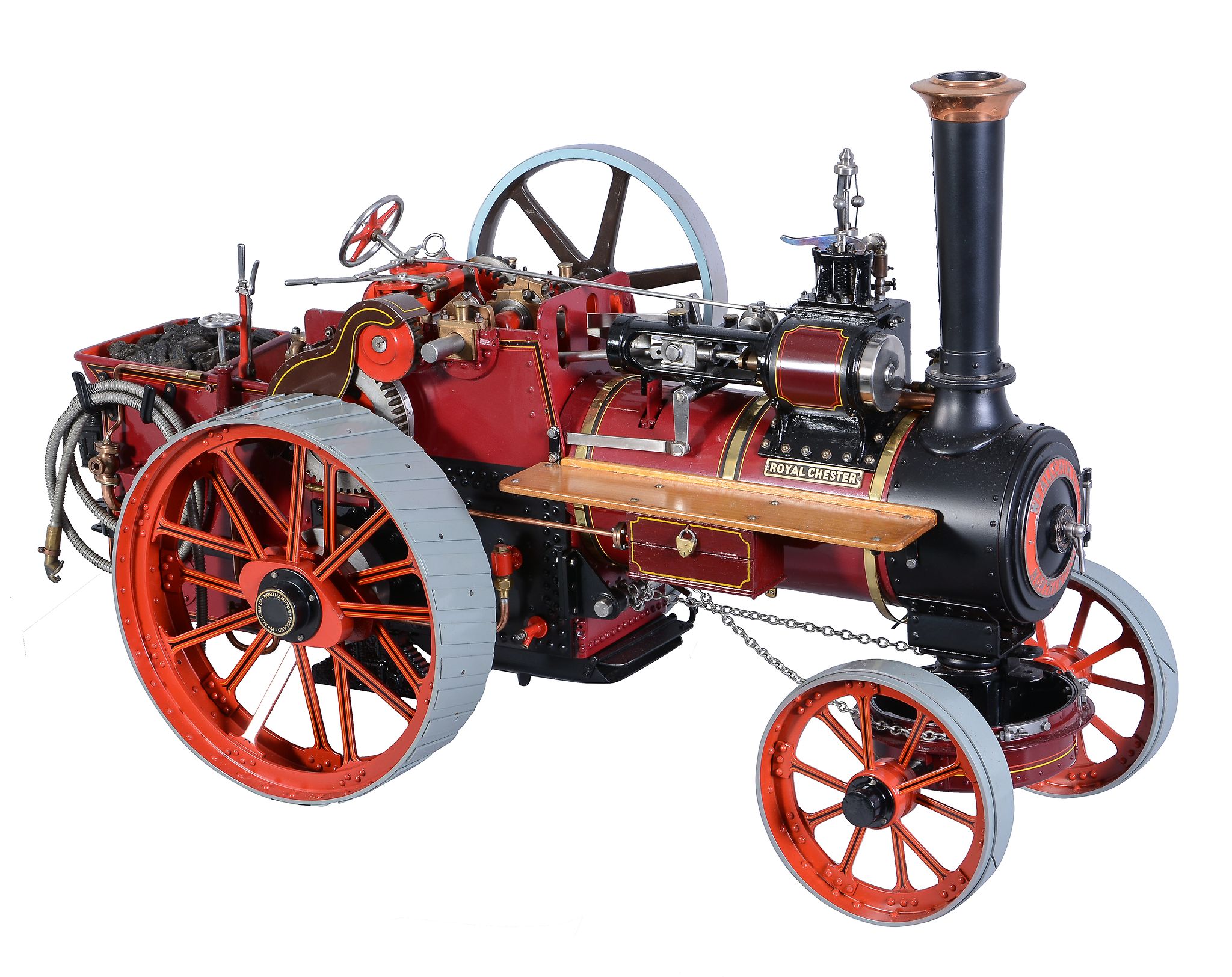 A well-engineered 1 Â½ inch scale model of a 'Royal Chester' Allchin Traction engine, built by the - Image 2 of 6