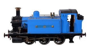 A well-engineered 3 Â½ inch gauge model of a Caledonian Railway 0-6-0 side tank locomotive Rob Roy