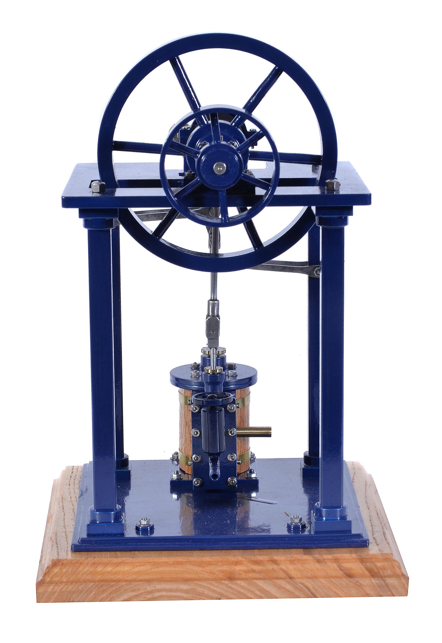 A well-engineered model of an over-type vertical live steam mill engine, built by Mr D. Russell of - Image 3 of 3