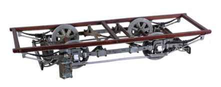 A patent model of The Peckham Truck chassis, possibly for a horse drawn tram. Detailing including
