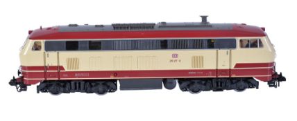 A Marklin gauge 1 Diesel locomotive, DB 218-217-8. Length 54cm. In original box.