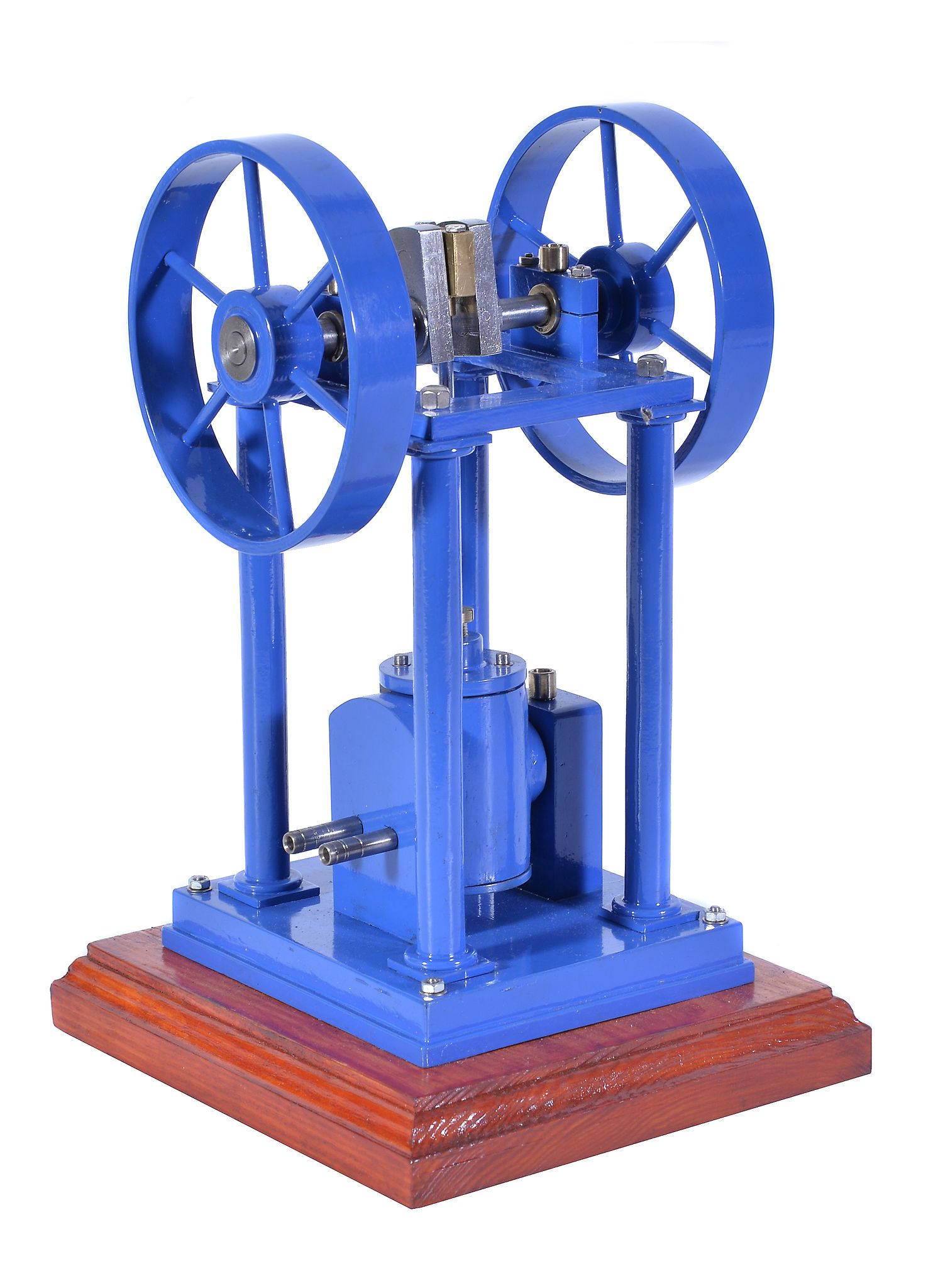 A well-engineered model of an over-type double acting steam engine, built by Mr D Russell of - Image 3 of 3