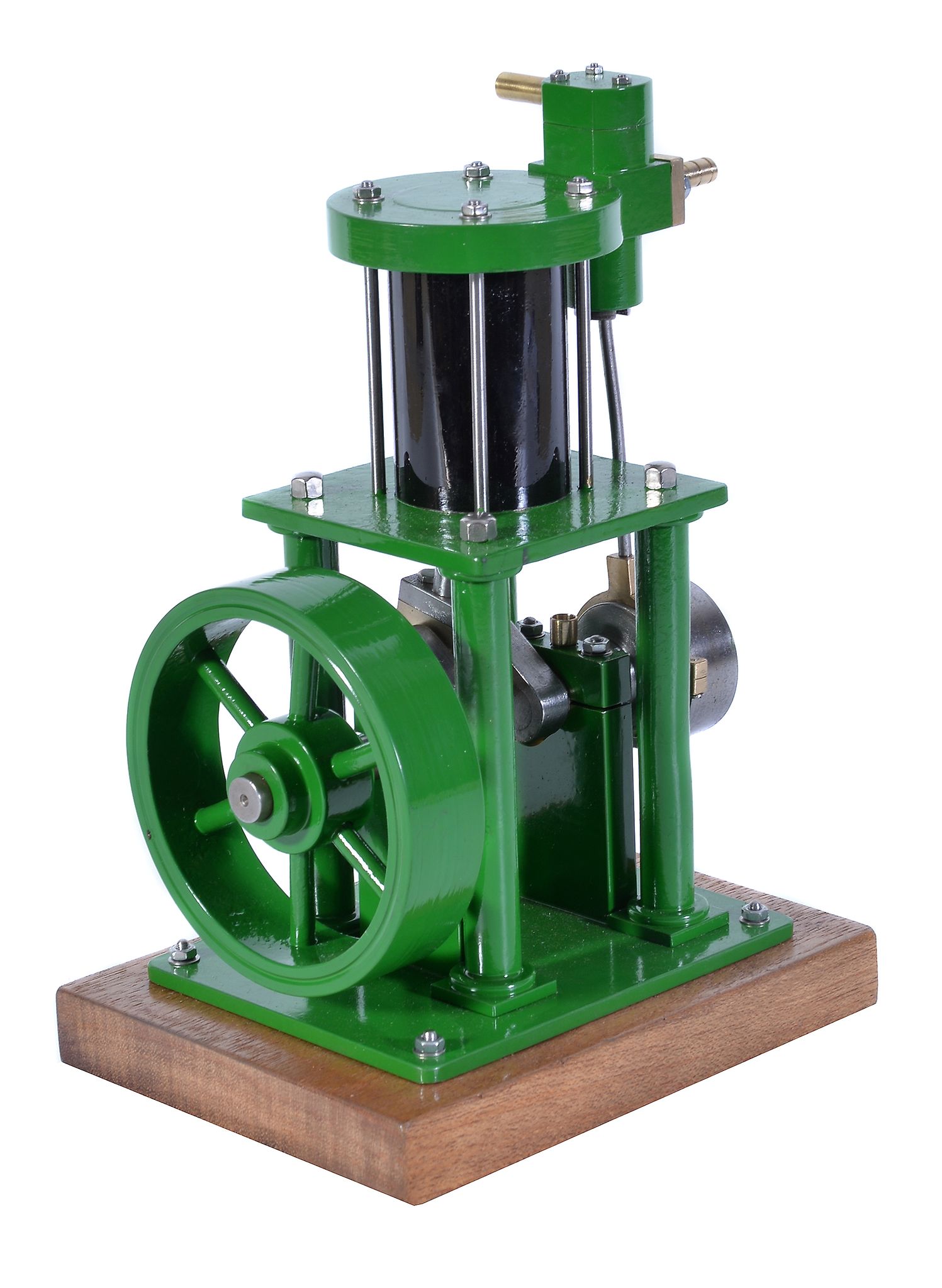 A well-engineered model of a vertical single acting steam engine, built by Mr D Russell of - Image 2 of 3