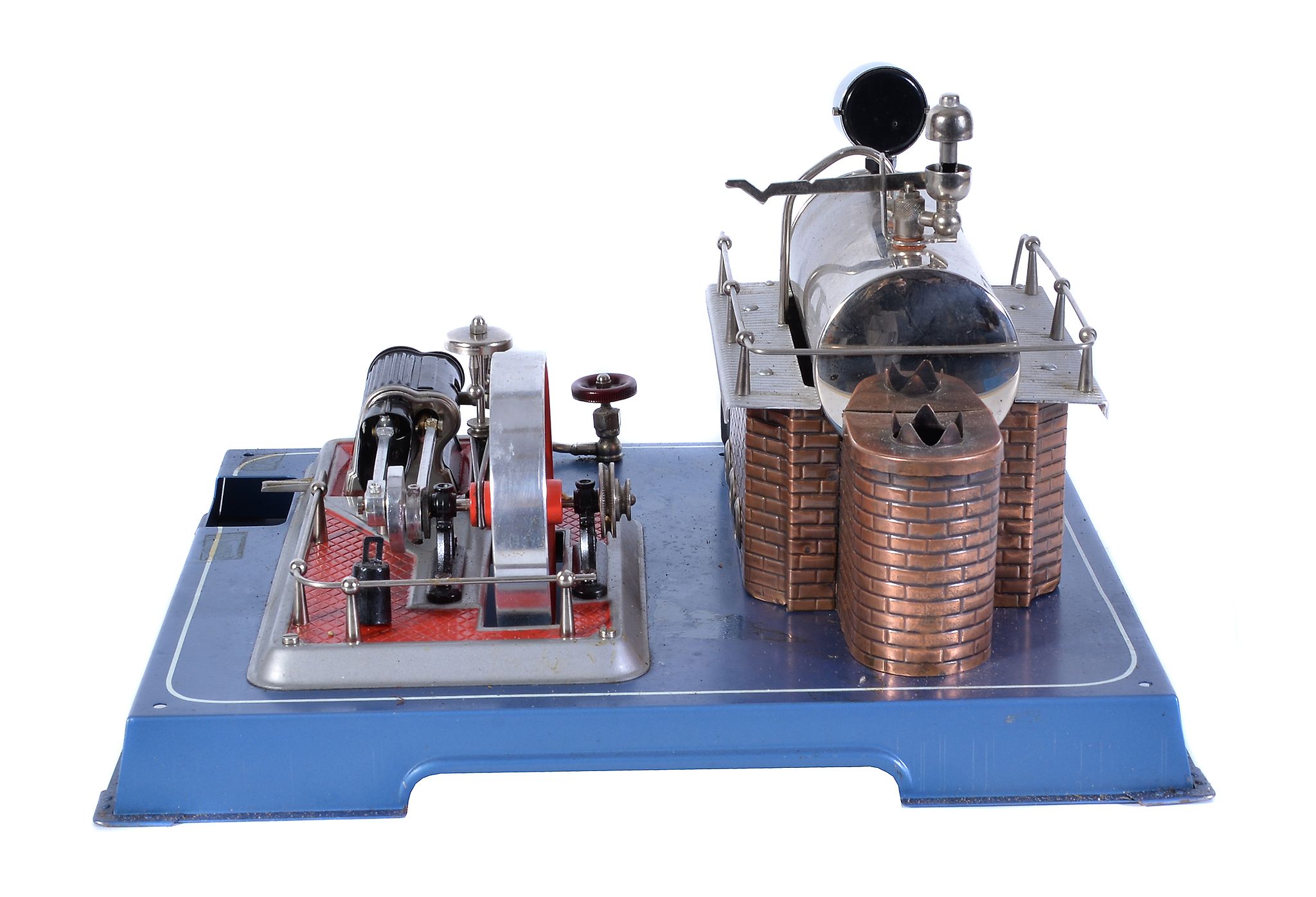 A boxed Wilesco D20 live steam plant and collection of workshop tools, the horizontal boiler with - Image 2 of 3