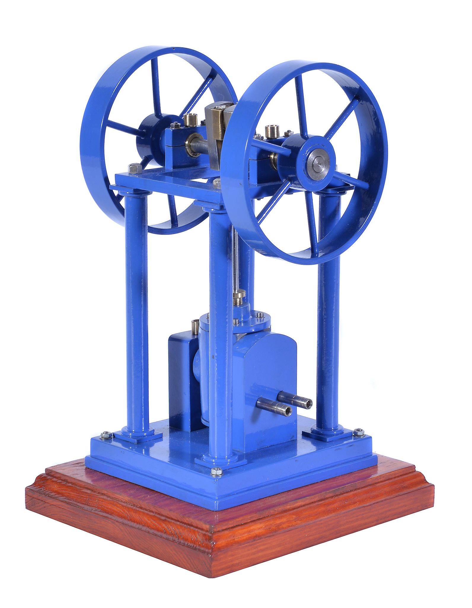 A well-engineered model of an over-type double acting steam engine, built by Mr D Russell of - Image 2 of 3