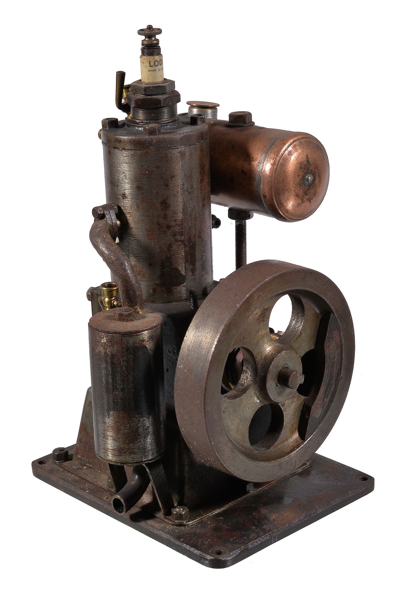 A 20th century model of an Internal Combustion engine, of vertical design with fitted spark plug to - Image 2 of 3
