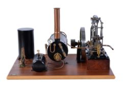 A fine original Stuart Turner built live steam plant, mounted on original base board with Stuart