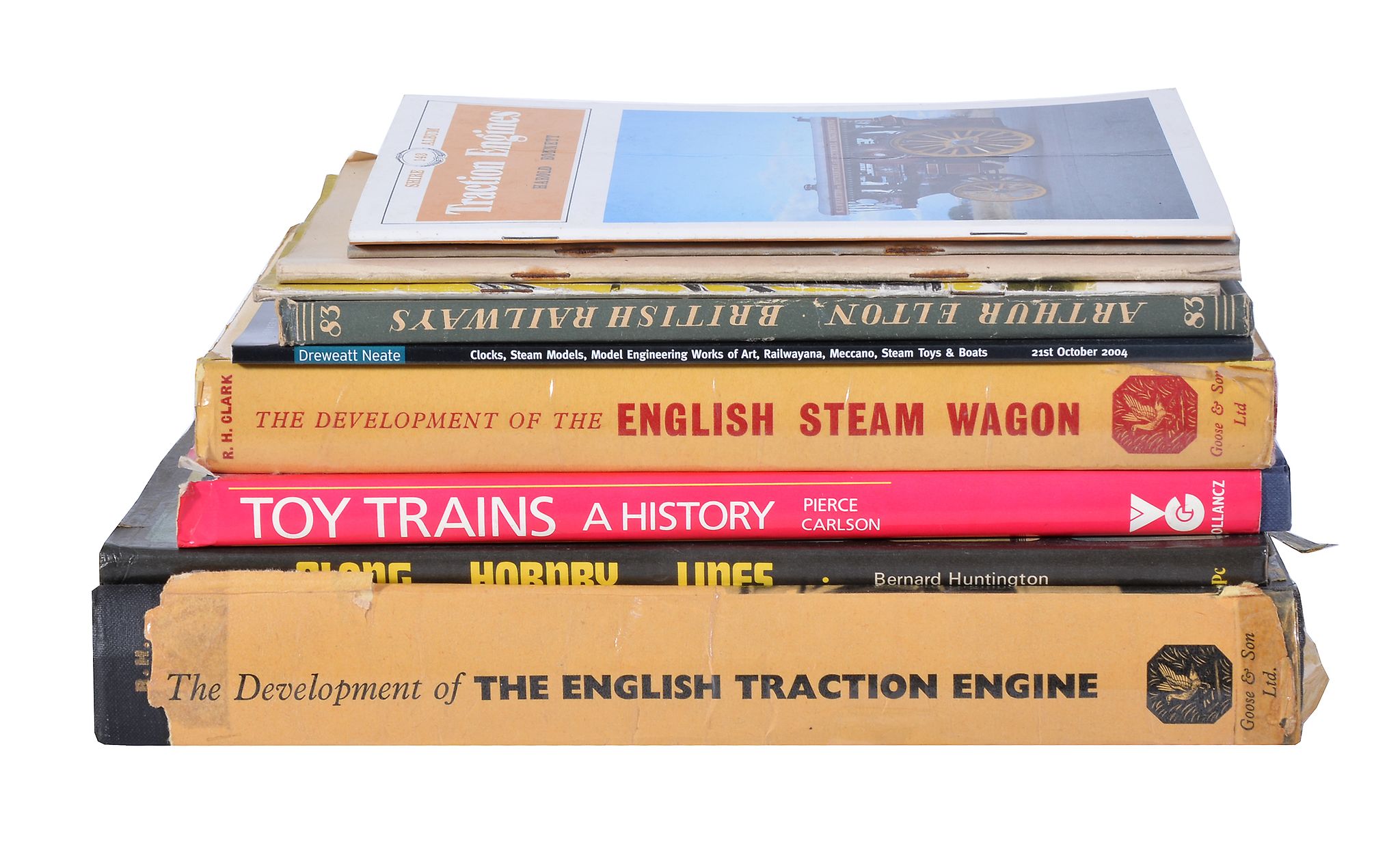 A collection of transport related books, to include The Development of The English Traction Engine