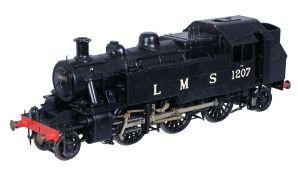 A gauge 1 model of a London Midland Scottish 2-6-2 tank locomotive No 1207, being electrically