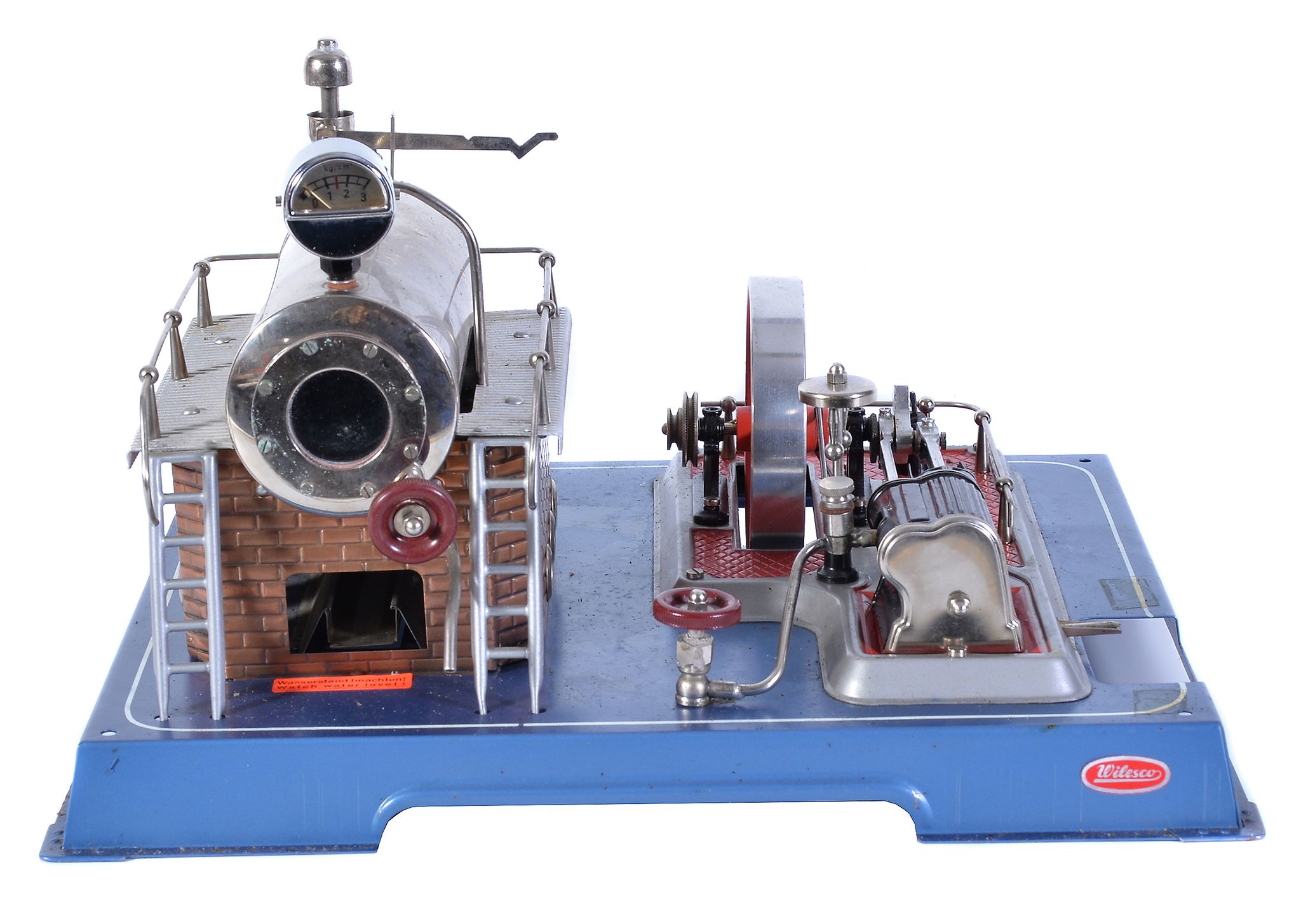 A boxed Wilesco D20 live steam plant and collection of workshop tools, the horizontal boiler with - Image 3 of 3