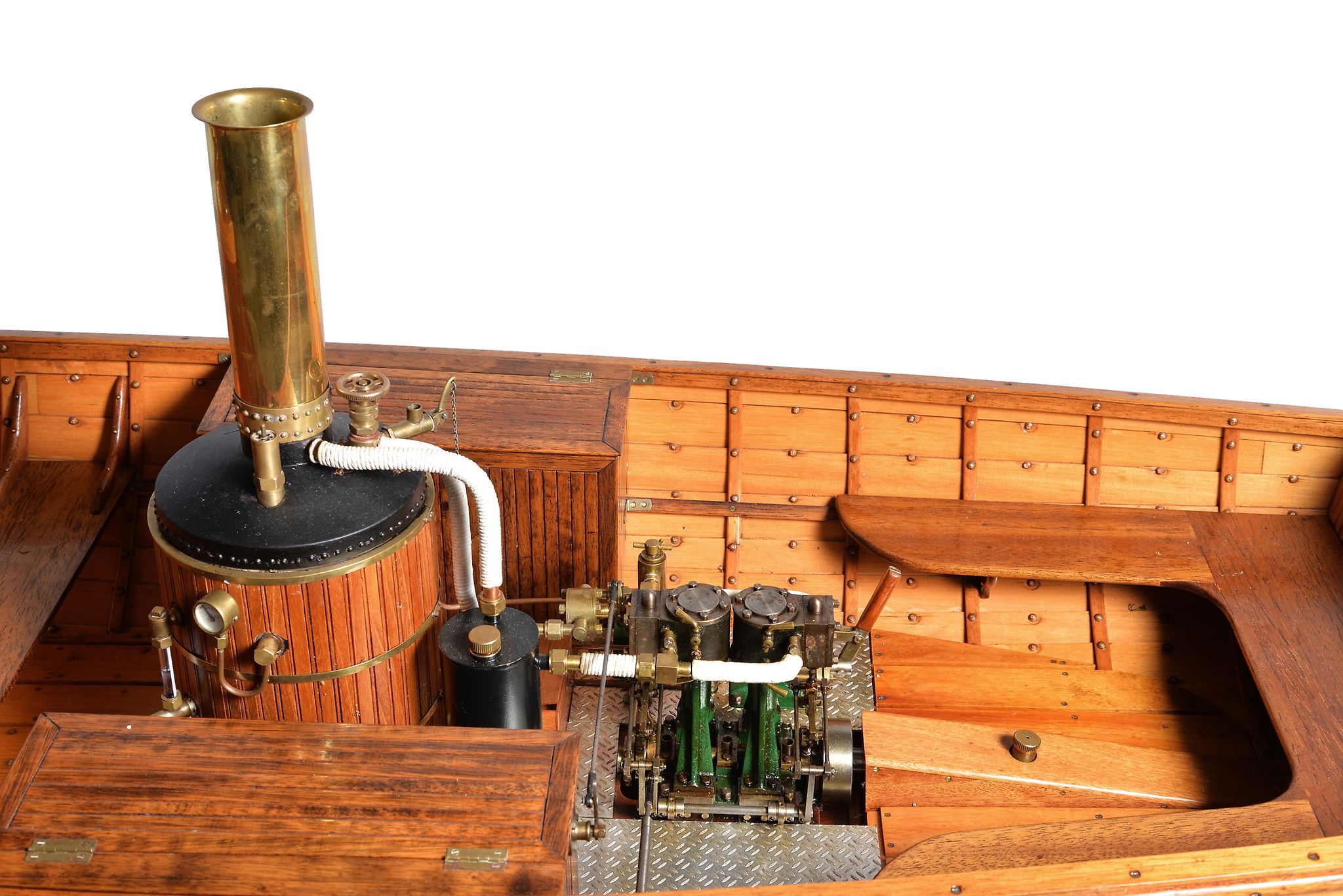 A fine exhibition quality and detailed model of a steam launch Henry , built by the late Mr Peter - Image 3 of 4