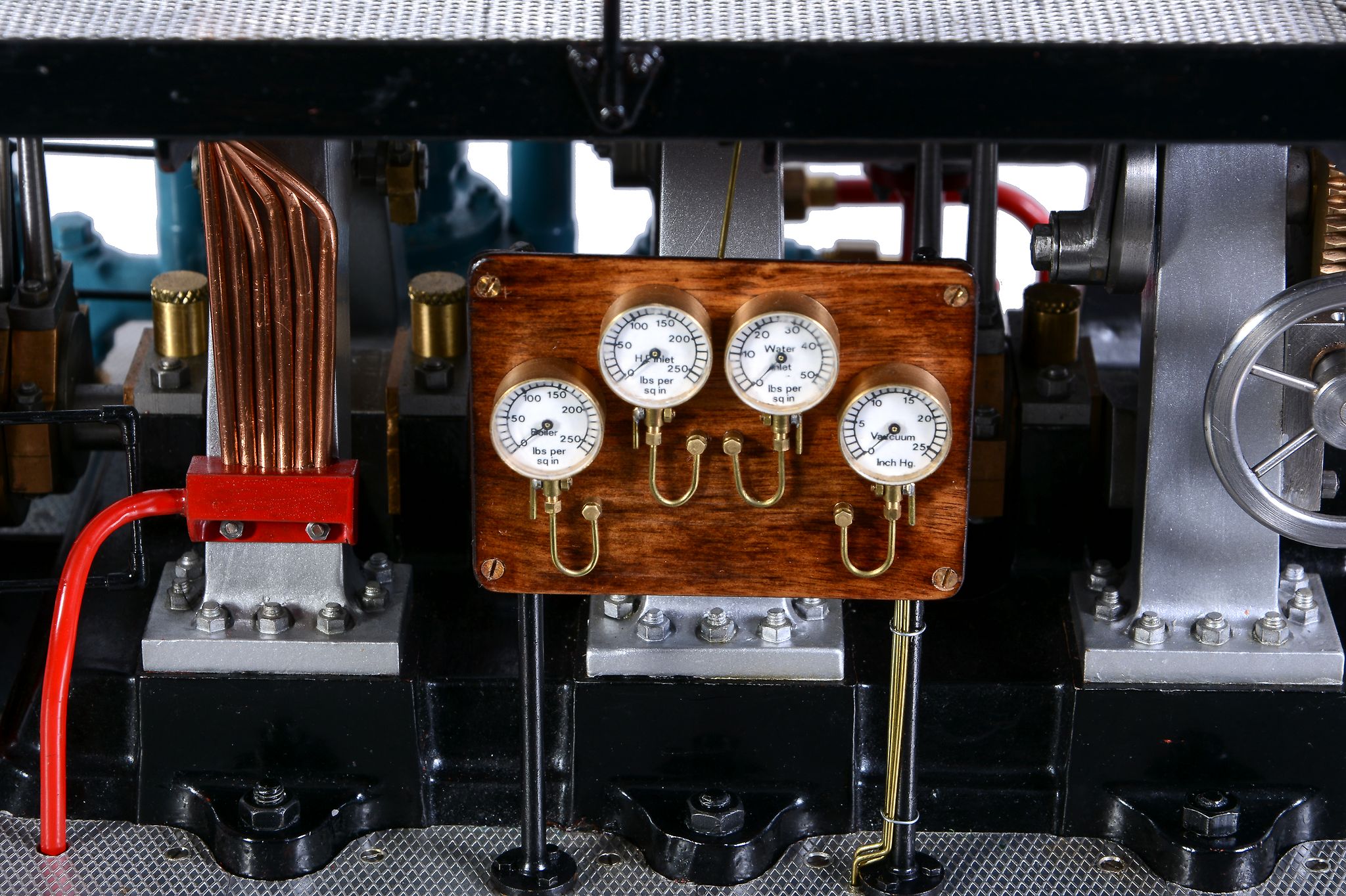 An exhibition standard Model Triple Expansion Reversing Condensing Marine engine, built by Mr K W - Image 5 of 6