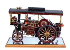 A fine exhibition quality 1 inch scale model of a Burrell Gold Medal showman road tractor Lady Ruby