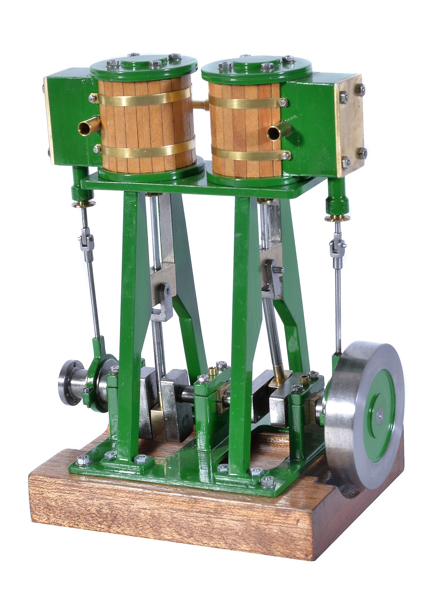 A model of a twin simple vertical marine steam engine, built by Mr D Russell of Frazerburgh from - Image 3 of 3