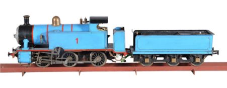 A well-engineered model of a LBSC 'P V Baker' 0-6-0 side tank tender locomotive, built by Mr Bob