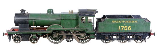 -393 A well-engineered 5 inch gauge model of a Southern Railway L1 Class 4-4-0 tender locomotive