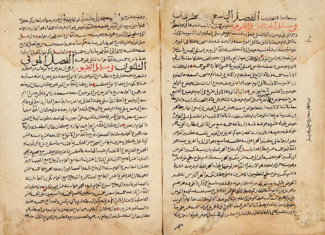 Third and final part of Kitab al-Mueunuh fi Elm al-Hisab w'Aljabr (Help in the Science of Arithmetic - Image 2 of 2