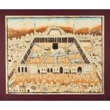 A Large Panoramic View of Mecca, painting on paper [Northern India, mid-nineteenth century] single