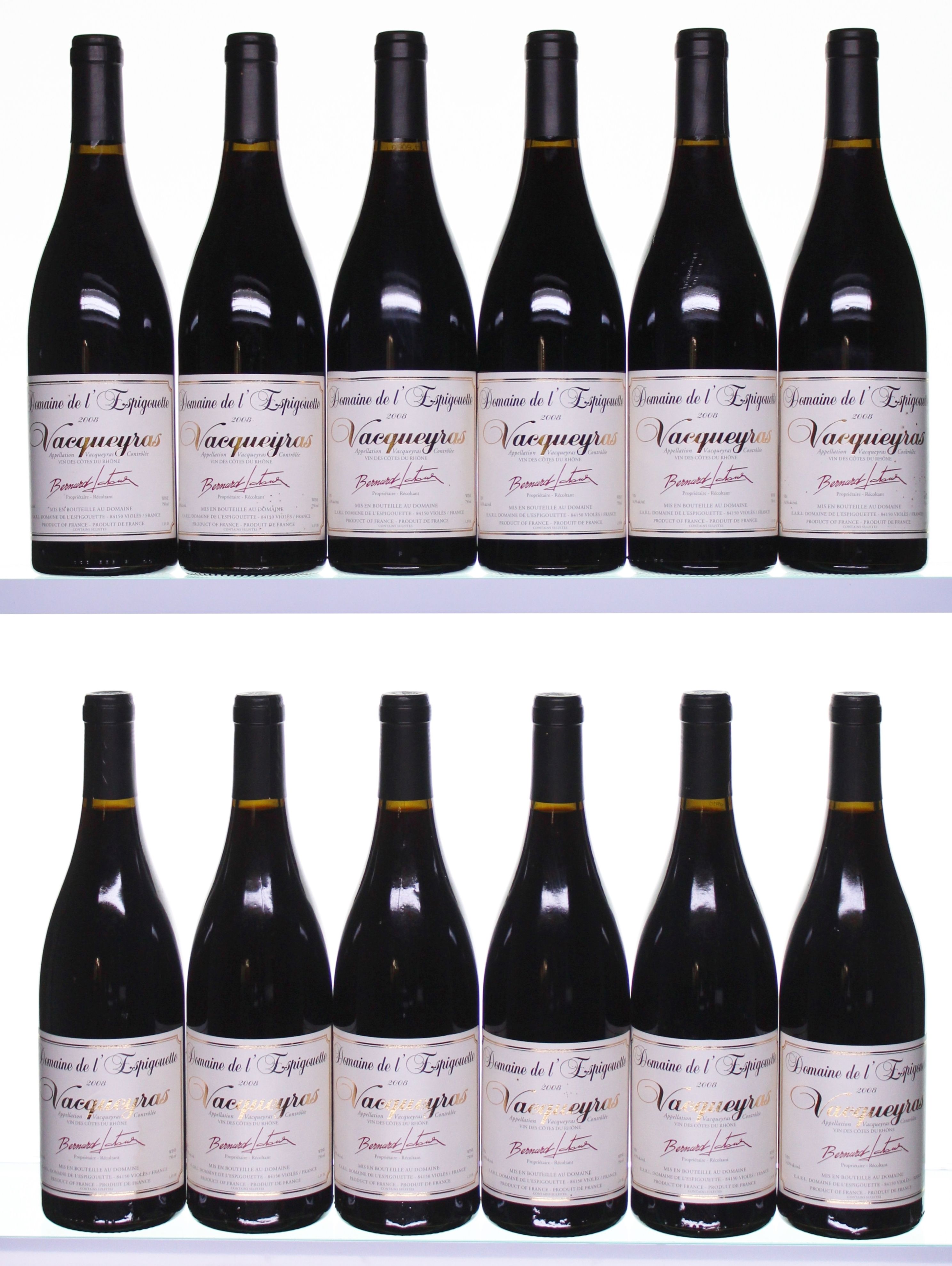 2008 VacqueyrasDomaine l'EspigouetteBernard Latour12x75cl OCC