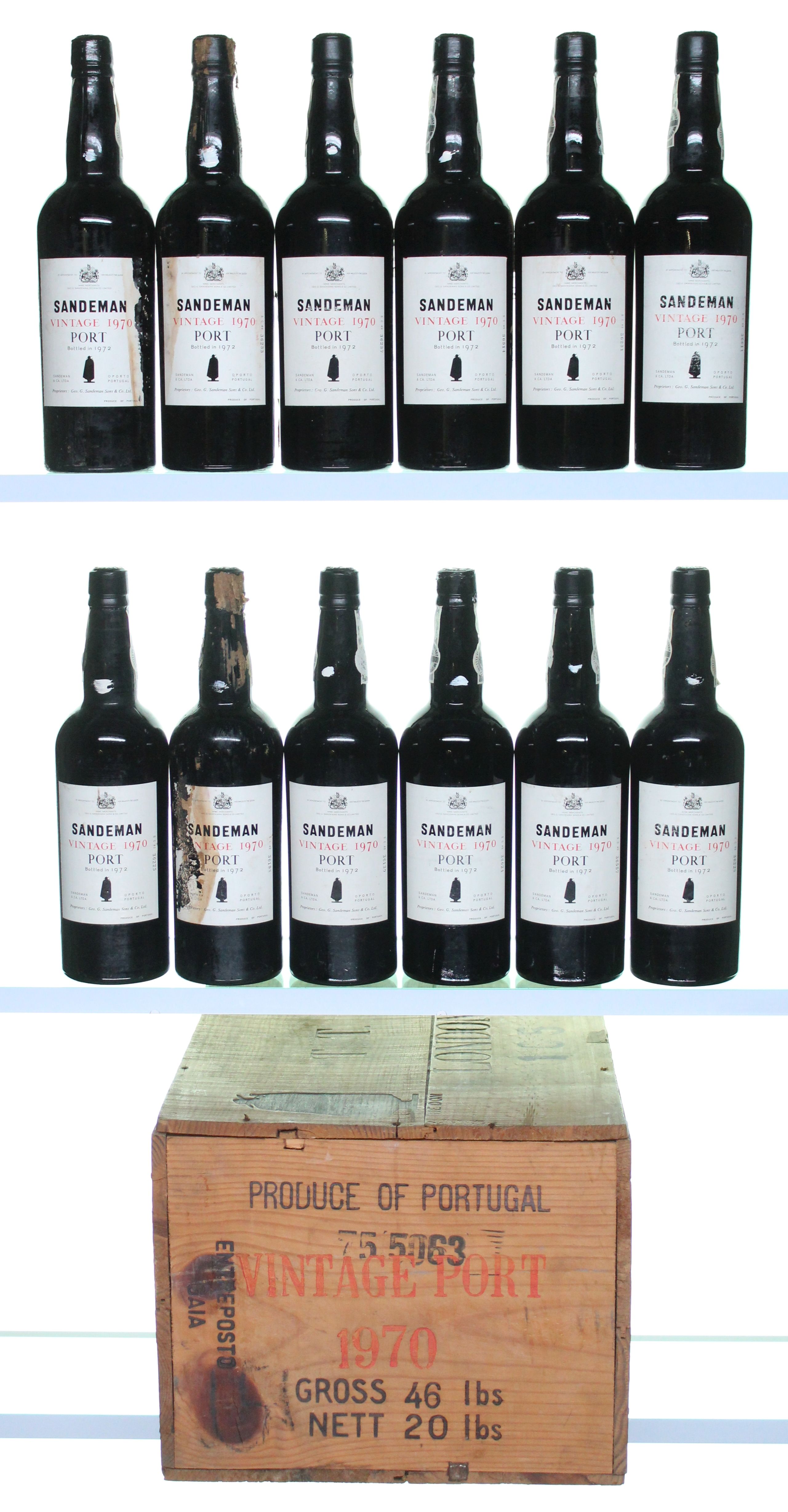 1970 Sandeman Vintage Port12x75cl OWC