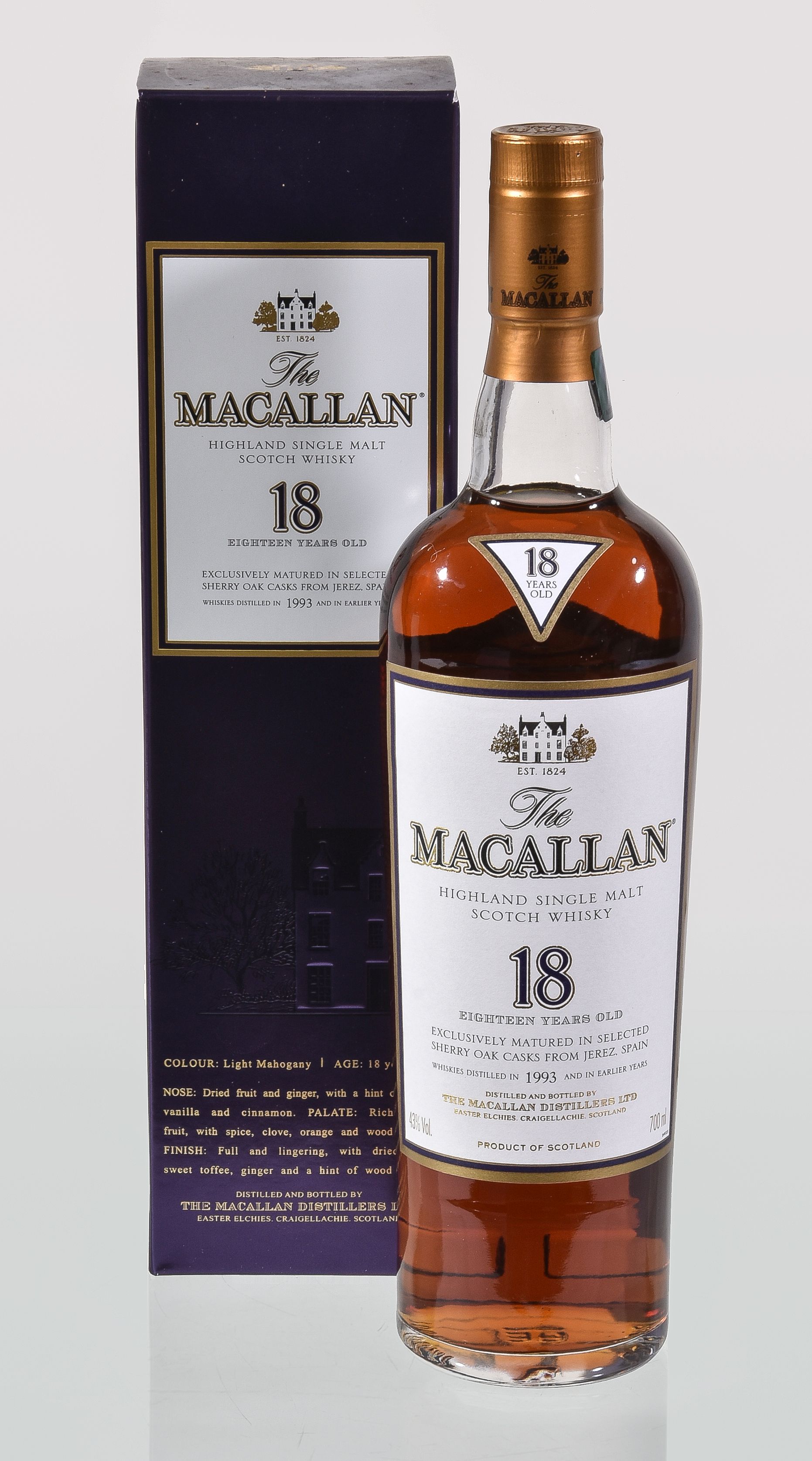 The Macallan 18 Year OldSherry Cask70cl 43%