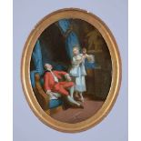 French School (18th century) Lovers' TrystOil on canvas. 77.5 x 62cm (30 1/2 x 24 3/8in.),