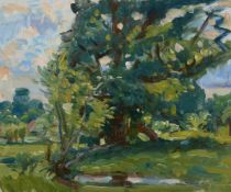 λ Wilfrid de Glehn (British 1870 - 1951) Sketch of trees Oil on canvas