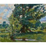 λ Wilfrid de Glehn (British 1870 - 1951) Sketch of trees Oil on canvas