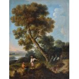 Circle of Andrea Locatelli (Italian 1695 - 1741) A pair of landscapes. Oil on canvas.