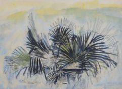 λ Anthony Gross (British 1905 - 1984) Louisiana swamp, palmetto leaves