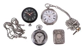 Leicester & Co., Twickenham, a silver open face pocket watch, no. 524506, three quarter plate