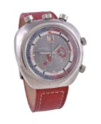 Sorna, ref. 2691, a stainless steel wristwatch, circa 1975, manual wind chronograph movement, 17