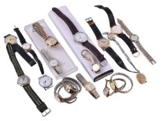 A collection of wristwatches, brands to include: Accurist, Limit, Reflex, Rotary, Timex and