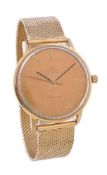 Omega, Seamaster, an 18 carat gold bracelet wristwatch, no. 165008, circa 1965, automatic